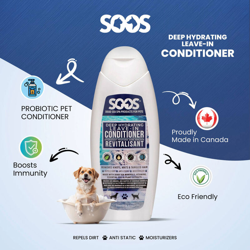 Soos Pets, Deep Hydrating Leave-In Pet Conditioner - 500ML  image number null